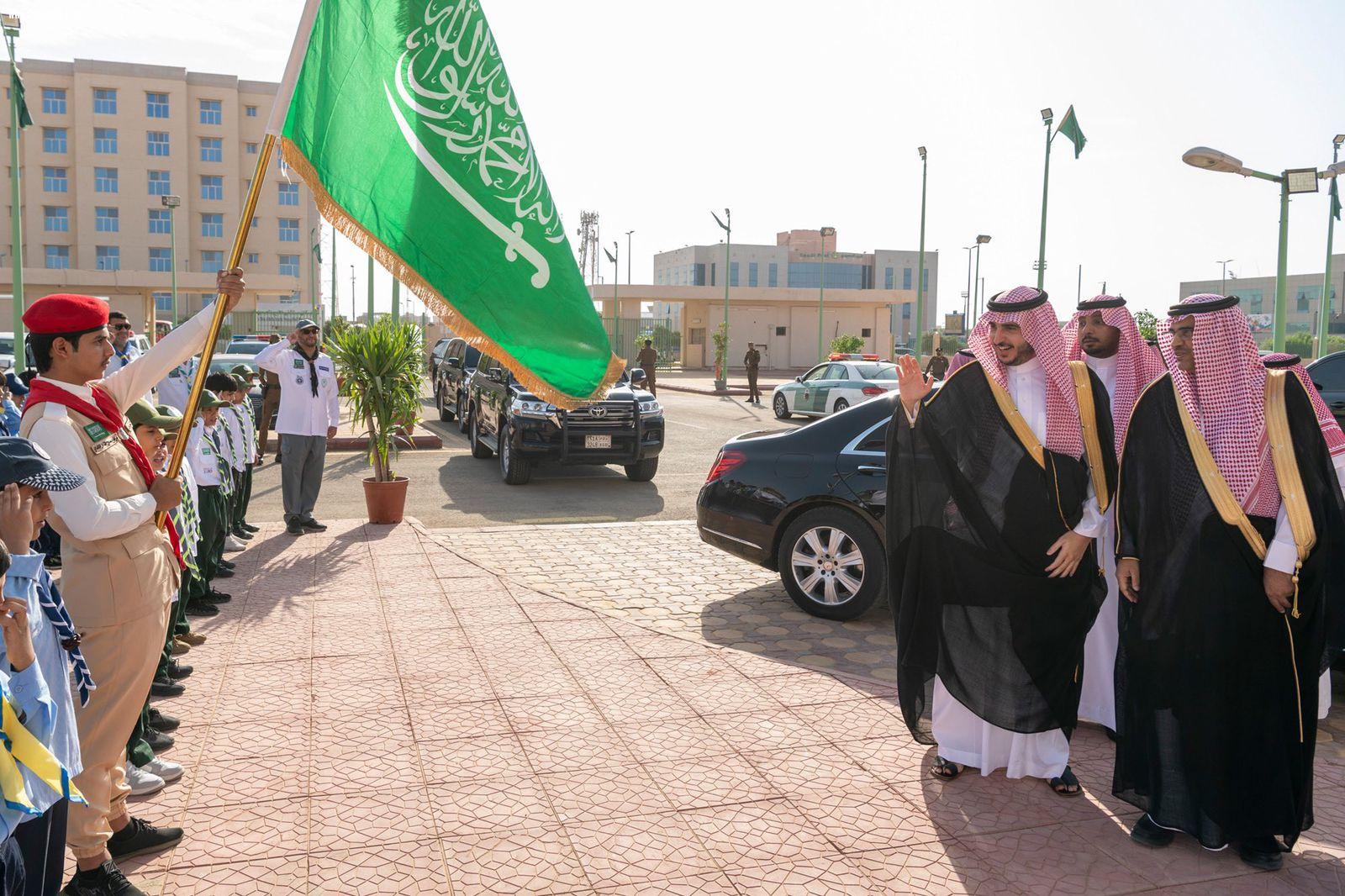 أمير الجوف يدشن معرض إبداع الجوف 2023 ويستقبل رئيس جامعة الجوف