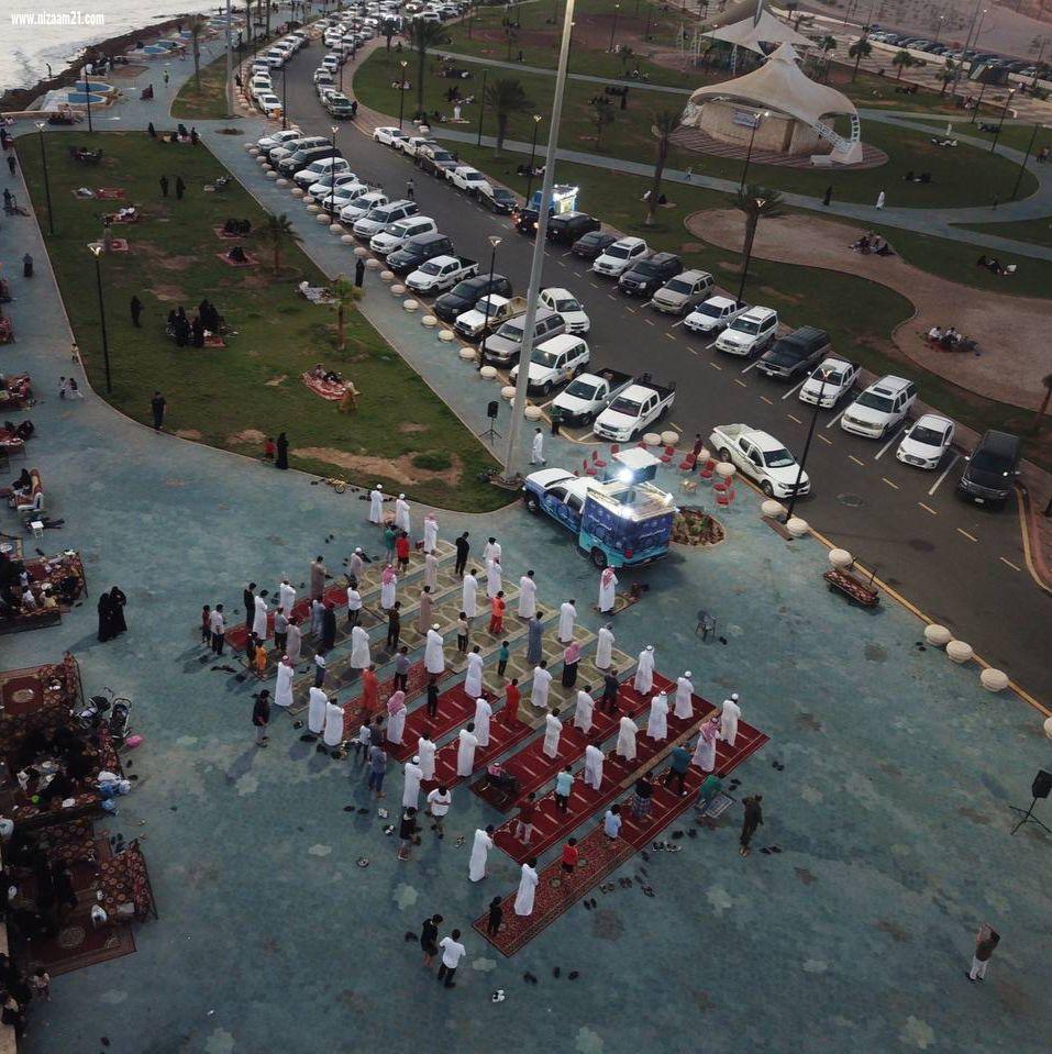 فرع الرئاسة العامة لهيئة الأمر بالمعروف والنهي عن المنكر بمنطقة عسير يفعّل المصلى المتنقل بالواجهة البحرية بالحريضة