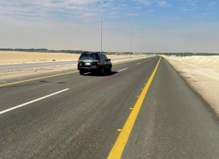 بلديه جوف بني هاجر تفتتح طريق الملك عبدالعزيز الجهة الجنوبية