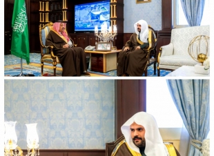 أمير الباحة يستقبل رئيس المحكمة الإدارية المعين حديثاً بالمنطقة