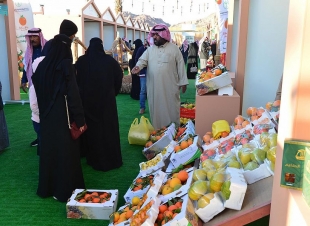 انطلاقة فعاليات برتقالة حائل..والدكتور الحسني يطلع على الأجنحة المشاركة.